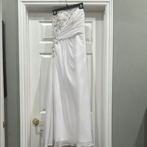 Elegant White Evening Gown